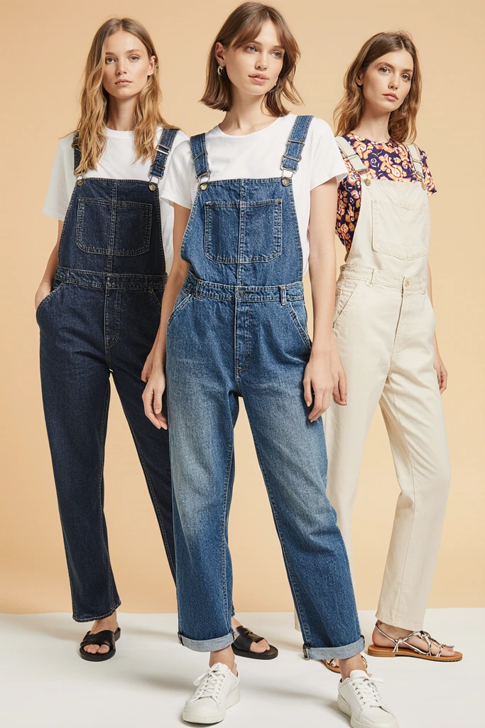 salopette jean femme