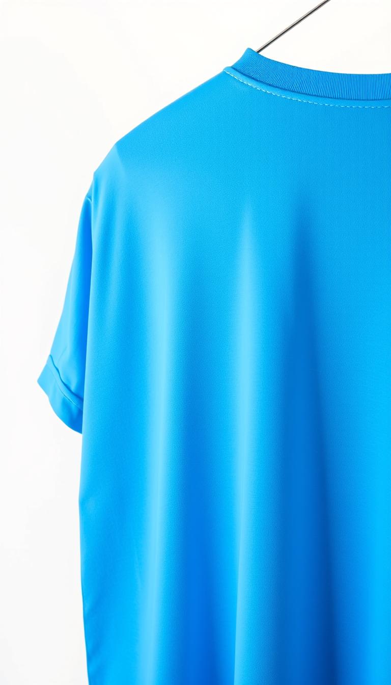 tee shirt bleu electrique