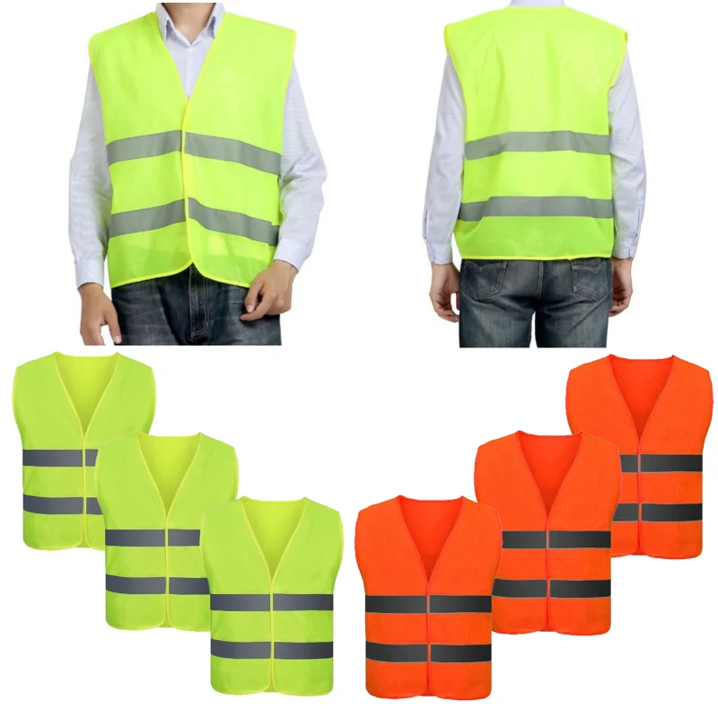Gilet de sécurité haute visibilité vert/Orange Gilet de sécurité haute visibilité