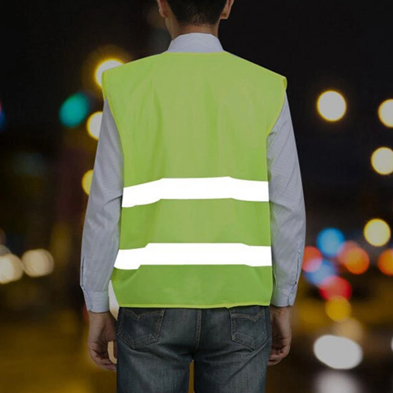 Gilet de sécurité haute visibilité vert/Orange Gilet de sécurité haute visibilité vert/Orange – Image 4